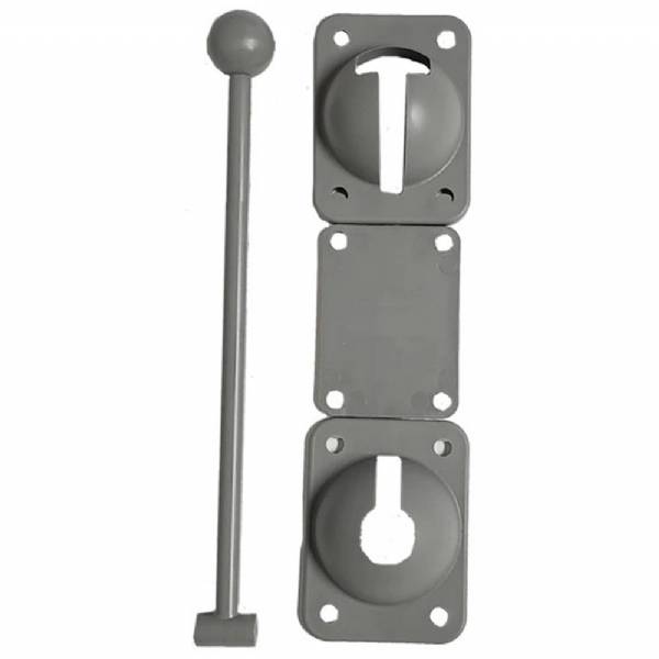 W300-020 10" Plastic Ball and T-Style Socket Door Holdback for Trailer Doors