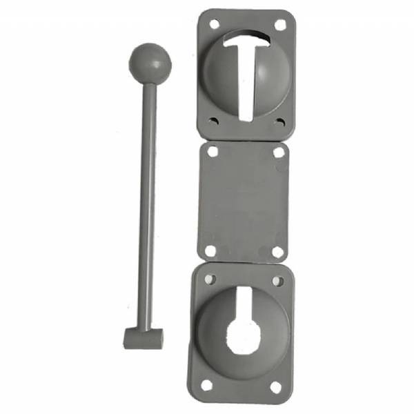 W300-030 6" Plastic Ball and T-Style Socket Door Holdback for Trailer Doors