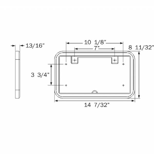 W600-020 License Plate Holder #2