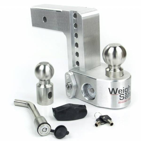 WS625KA 6" Aluminum Weigh Safe Adjustable Hitch