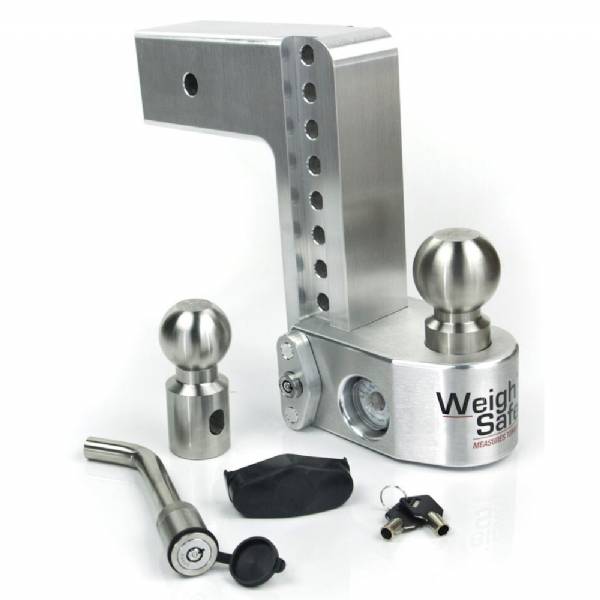 WS8-3-KA 3" Shank - 8" Drop/9" Rise Weigh Safe Adjustable Hitch w/Tongue Scale