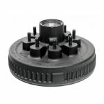 008-219-09 7000lb 8 on 6-1/2" Bolt Pattern 12" Oil Bath Brake Drum with 1/2" Lug Studs