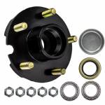 2-150A-04-0300 2200lb SHORTY 5 on 4-1/2" Bolt Pattern Hub Kit with 1-1/16" Bearing Set