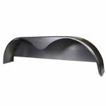 2121B 9"W x 66"L x 19-1/2"H Tandem Axle Teardrop Steel Fender with Back