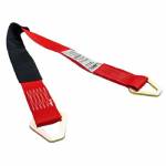 AXLE2WPRED 2" x 24" Red Axle Strap with 2" Stamped DRings