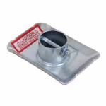 JF100Z Short Steel Jack Foot Pad with Pin