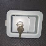 L1980 Steel Junior Locking Flush Paddle Latch