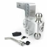 LTB8-2.5-KA 2-1/2" Shank - 8" Drop/9" Rise Stainless combo ball 180° Adjustable Hitch