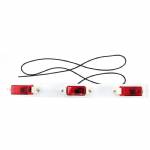 MC99RB Red Identification Light Bar with White Steel Base