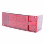 STL16RB Right Hand Rectangular Waterproof Red LED Stop/Turn/Tail Light Combo Over 80"