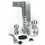 WS10-2.5-KA 2-1/2" Shank - 10" Drop/11" Rise Weigh Safe Adjustable Hitch w/Tongue Scale