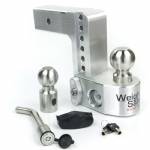 WS6-2.5-KA 2-1/2" Shank - 6" Drop/7" Rise Weigh Safe Adjustable Hitch w/Tongue Scale